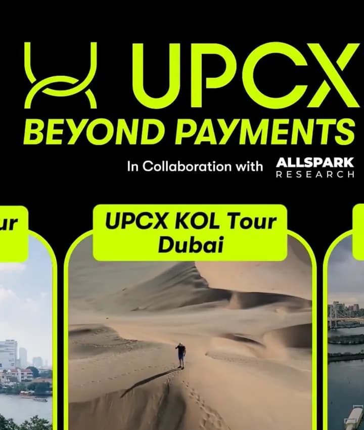 Allspark Researchと共催したUPCX KOL Tourドバイの告知画像
